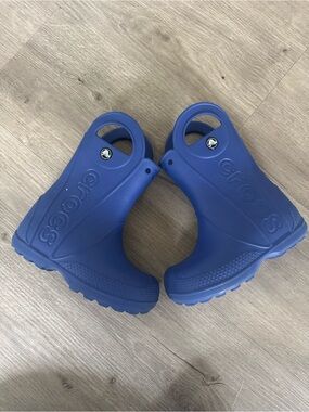 CROCS Kids Royal Blue Rain & Snow Clog Boots